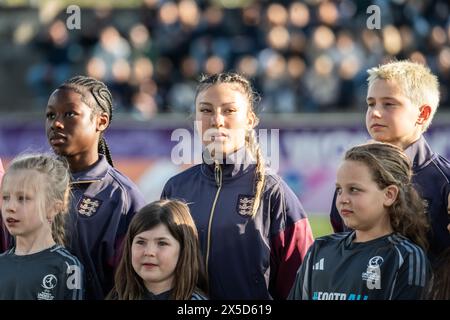 Lund, Schweden. Mai 2024. Erica Parkinson aus England war beim U17-EUROPAMEISTERSCHAFTSSPIEL der Frauen zwischen Schweden und England bei Klostergaardens Idrottsplats in Lund zu sehen. (Foto: Gonzales Photo/Alamy Live News Stockfoto