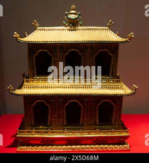 Goldschätze aus der Verbotenen Stadt Stockfoto