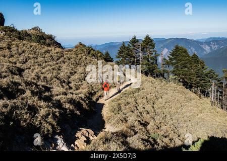 Trekking auf dem Jiaming Lake Trail, Taitung, Taiwan Stockfoto