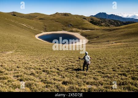 Der wunderschöne alpine Jiaming Lake, Taitung, Taiwan Stockfoto