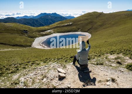 Der wunderschöne alpine Jiaming Lake, Taitung, Taiwan Stockfoto