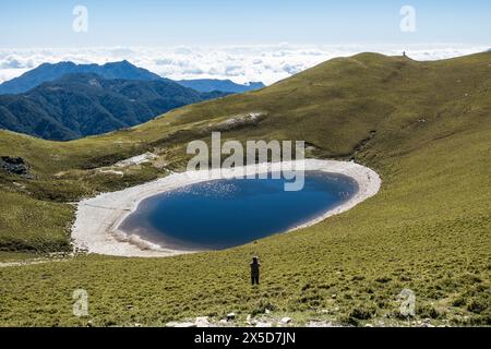 Der wunderschöne alpine Jiaming Lake, Taitung, Taiwan Stockfoto