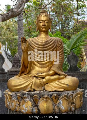 Buddha-Bild im Wat Choumkhong, Luang Prabang, Laos Stockfoto