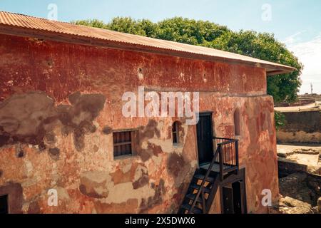 Blick auf die Ruinen in Fort Jesus, Mombasa Stockfoto