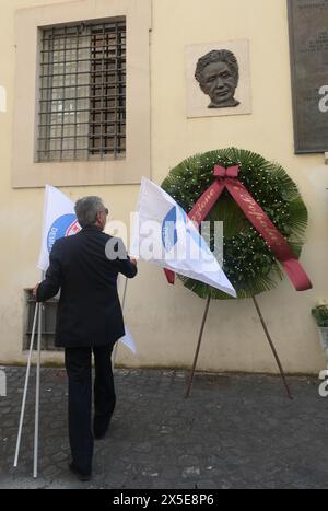 Rom, Italien. Mai 2024. Rom, Jahrestag der Entdeckung des Leichnams des christdemokratischen Staatsmannes Aldo Moro im Bild: Credit: Independent Photo Agency/Alamy Live News Stockfoto