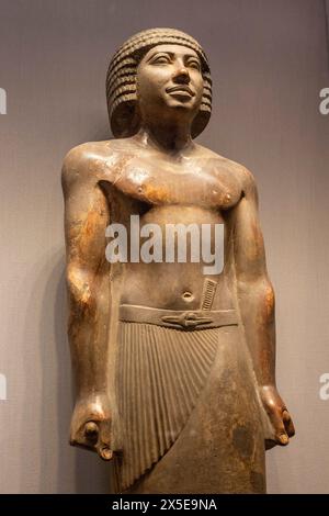 Statue von Ni-Ankh-Ra, bekannt als der königliche Doktor, Kairo Museum, Ägypten. Stockfoto