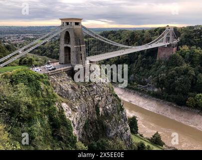 Clifton Suspension Bridge über den Rver Avon, Bristol, England Stockfoto
