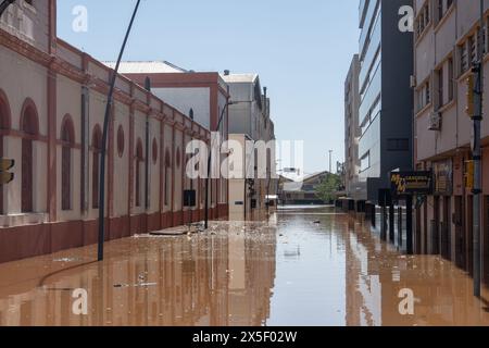 PORTO ALEGRE, BRASILIEN - 07. Mai 2024: Historische Überschwemmung im Süden Brasiliens. Stockfoto