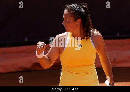 Rom, Latium, Italien. Mai 2024. Daria Kasatkina spielt am 4. Tag der Internazionali BNL D’Italia 2024 im Foro Italico am 9. Mai 2024 in Rom. (Kreditbild: © Ciro de Luca/ZUMA Press Wire) NUR REDAKTIONELLE VERWENDUNG! Nicht für kommerzielle ZWECKE! Stockfoto