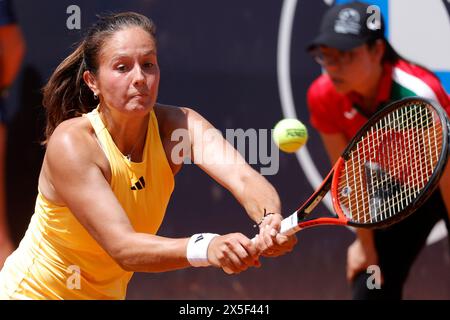 Rom, Latium, Italien. Mai 2024. Daria Kasatkina spielt am 4. Tag der Internazionali BNL D’Italia 2024 im Foro Italico am 9. Mai 2024 in Rom. (Kreditbild: © Ciro de Luca/ZUMA Press Wire) NUR REDAKTIONELLE VERWENDUNG! Nicht für kommerzielle ZWECKE! Stockfoto