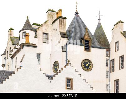 Blair Castle, Heimat der letzten verbliebenen europäischen Privatarmee, der Atholl Highlanders, Blair Atholl, Perthshire, Highlands, Schottland Stockfoto