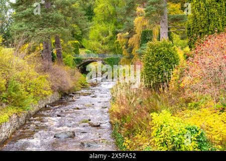 Blair Castle Gardens, Blair Atholl, Perthshire, Highlands, Schottland Stockfoto