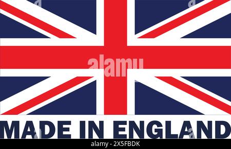 Made in UK, Made in England, Made in united Kingdom, Made in Britain, Made in Britain Product Icon, Label Made in Britain Stock Vektor