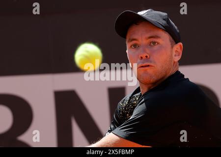 Dominik Koepfer (GER) spielt am 4. Tag der Internazionali BNL D’Italia 2024 im Foro Italico am 9. Mai 2024 in Rom. Stockfoto