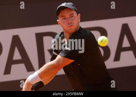 Dominik Koepfer (GER) spielt am 4. Tag der Internazionali BNL D’Italia 2024 im Foro Italico am 9. Mai 2024 in Rom. Stockfoto