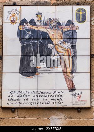 Christus des guten Todes, Kloster unserer Lieben Frau von der sauberen Empfängnis, 1623, Úbeda, Provinz Jaén, Andalusien, Spanien Stockfoto