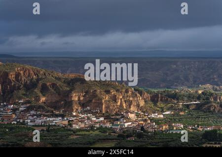 Cárcavas de Marchal, Granada Geopark, UNESCO World Geopark, Betic Mountain Range, Andalusien, Spanien Stockfoto