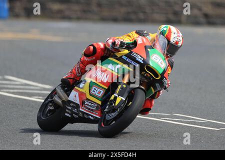 9. Mai 2024; Briggs EquipmentNorth West 200 Motorcycle Race, Portrush, Antrim, Nordirland; North West 200 Qualifying und Rennen; Peter Hickman (Swan Racing Yamaha) war drittschnellster im SuperTwin Qualifying Stockfoto