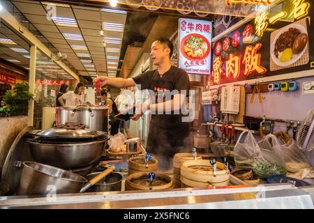 Street Food in Ita Thao, Sun Moon Lake, Yuchi, Taiwan Stockfoto