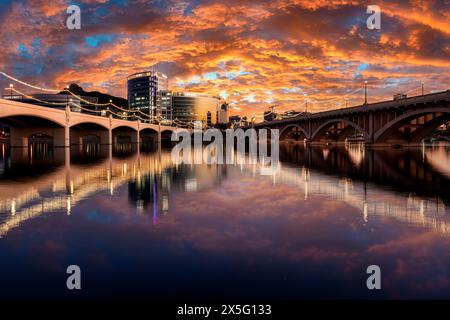 Mill Street Bridge in Tempe, Arizona Stockfoto