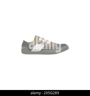 Schuhe mit stylischem Logo. Sport Converse Vektor. Symbol läuft. Sneaker-Symbol auf weißem Hintergrund. Vektorabbildung. Stock Vektor