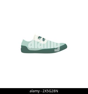 Schuhe mit stylischem Logo. Sport Converse Vektor. Symbol läuft. Sneaker-Symbol auf weißem Hintergrund. Vektorabbildung. Stock Vektor