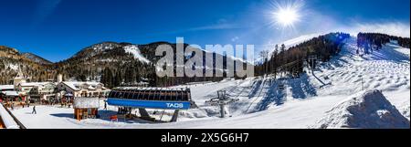 Taos Ski Resort Panorama Stockfoto