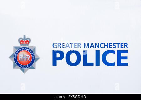 Unterschreiben Sie die GMP Greater manchester Police Stockfoto