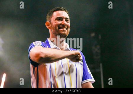 Leeds, Großbritannien. Mai 2024. Luke Humphries feiert am 9. Mai 2024 in der First Direct Arena, Leeds, England, Großbritannien, 2024 Guthaben: Every Second Media/Alamy Live News Stockfoto