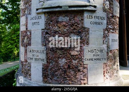 Port-Marly, Frankreich. Mai 2024. Außenansicht des Chateau d’If, Alexandre Dumas Studie, erbaut von dem Architekten Hippolyte Durand. Stockfoto