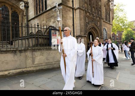 London, UK, 09.05.2024, All Hallows by the Tower Beating the Bounds Ceremony 2024Credit:Chrysoulla Rosling/Alamy Live News Stockfoto