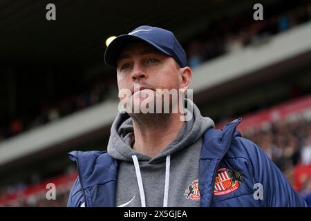 Sunderland, Großbritannien. Mai 2024. Sunderland Manager Mike Doyle während des Sunderland AFC gegen Sheffield Wednesday FC SKY Bet EFL Championship Matches im Stadium of Light, Sunderland, England, Großbritannien am 4. Mai 2024 Credit: Every Second Media/Alamy Live News Stockfoto