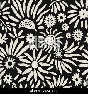 Abstraktes Nahtloses Muster Der Natur Stock Vektor