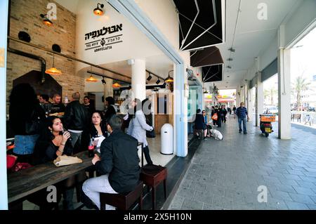 Bäckerei Abulafia in der Ibn Gabirol St in Tel-Aviv, Israel. Stockfoto