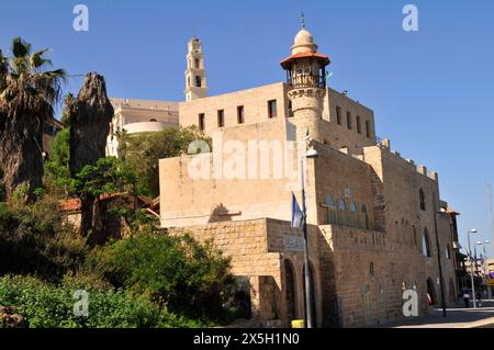 Al-Bahr-Moschee in der Altstadt von Jaffa, Israel. Stockfoto