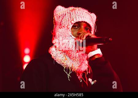 Mailand, Italien. Mai 2024. Lil Tjay tritt am 4. Mai 2024 live im Alcatraz in Mailand auf. (Foto: Alessandro Bremec/NurPhoto) Credit: NurPhoto SRL/Alamy Live News Stockfoto