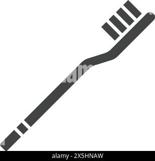 Vektorbild des Zahnbürstensymbols. Geeignet für mobile Anwendungen, Webanwendungen und Printmedien. Stock Vektor