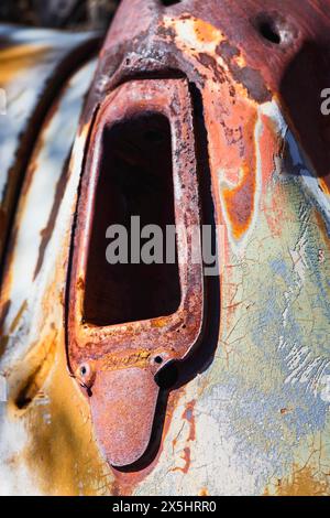 Rost-Abstraktionen in der Wüste Stockfoto