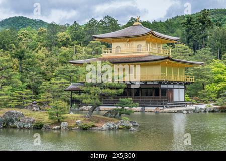 Japan, Kyoto. Kinkaku-Ji-Tempel Stockfoto