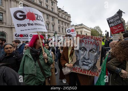 Protestmarsch des jüdischen Blocks, Central London, England, 27. April 2024 Stockfoto