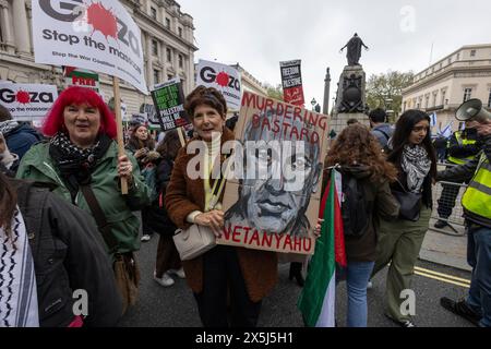 Protestmarsch des jüdischen Blocks, Central London, England, 27. April 2024 Stockfoto