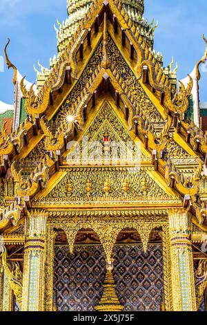 Royal Pantheon, Grand Palace, Bangkok, Thailand. Palace war von 1782 bis 1925 die Heimat des Königs von Thailand Stockfoto