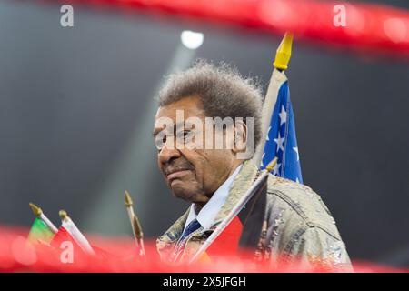 Donald - Don - King, amerikanischer Boxpromoter., Boxen in Hamburg bei einer Boxveranstaltung von Sauerland Event in der Edel Optics Arena, 24. März 2018, Credit: HMB Media/Uwe Koch Stockfoto