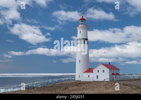 Point Amour Lighthouse Provincial Historic Site an der Südküste von Labrador, Neufundland und Labrador, Kanada. Stockfoto