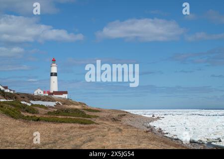 Point Amour Lighthouse Provincial Historic Site an der Südküste von Labrador, Neufundland und Labrador, Kanada. Stockfoto