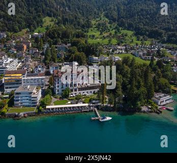 Hotel Vitznauerhof, Vitznau, Vierwaldstättersee, Kanton Schwyz, Schweiz, Europa Copyright: Markusxlange 1160-5362 Stockfoto