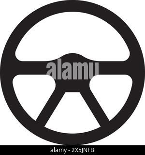 Logo-Design mit Vektorgrafik des Lenkradsymbols Stock Vektor