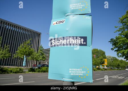 CDU Wahlplakat zur Europawahl 2024, Berlin, Deutschland Stockfoto