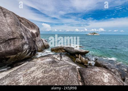 Riesige Granitfelsen auf Pulau Kelayang, Insel Belitung vor der Küste von Sumatra, Indonesien, Südostasien, Asien Copyright: MichaelxRunkel 1184-10824 Stockfoto