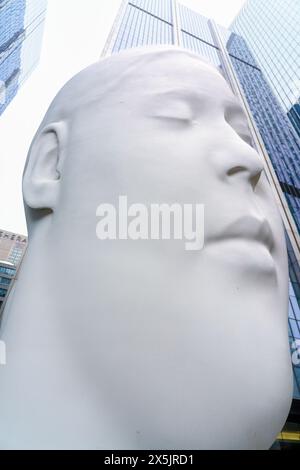 Skulptur Träumen von Jaume Plensa, Toronto, Kanada Stockfoto